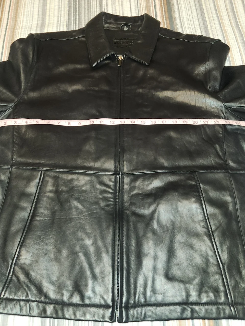 Brandini Black Leather Le Collezioni Jacket Mens Size Large